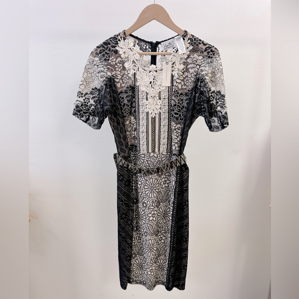 Byron Lars Beguile Anthropologie Lace
Melange Pencil Dress Size 10 NWT